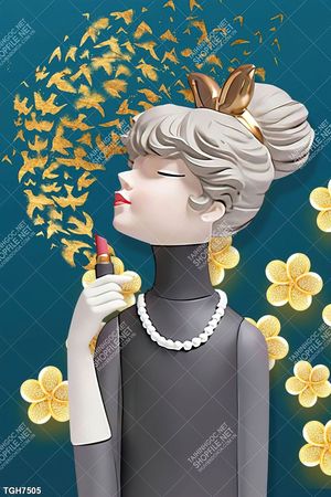 Tranh ghép tráng gương treo trang trí tường