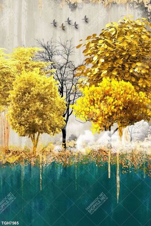Tranh decor phong cách nội thất tối giản