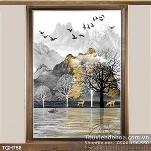 Tranh ghép nghệ thuật phong cảnh