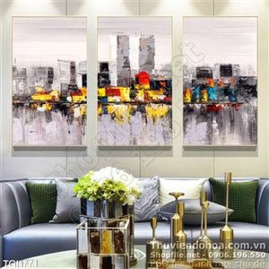 Tranh ghép nghệ thuật thành phố hiện đại