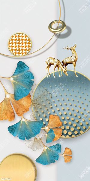 Tranh ghép theo bộ trang trí tường nhà độc đáo