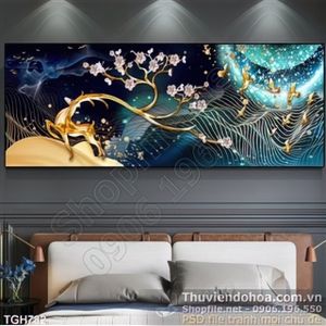 Tranh ghép nghệ thuật con nai ấn tượng 3d in uv