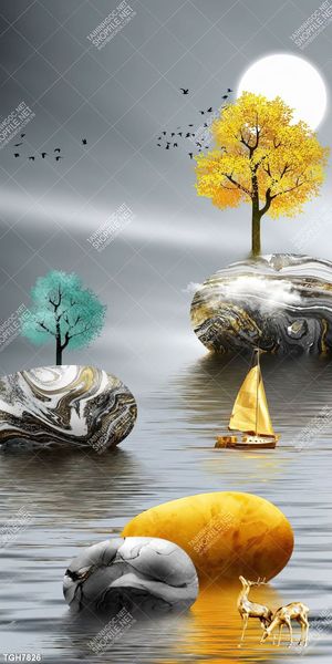 Tranh ghép tráng gương treo trang trí tường
