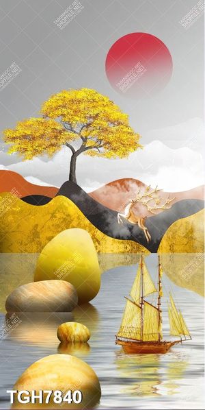 Tranh ghép 3d in vải canvas