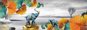 Tranh treo tường ghép bộ nhiều tấm đẹp hiện đại