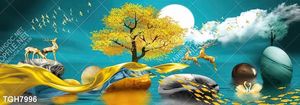 Tranh decor phong cách nội thất tối giản