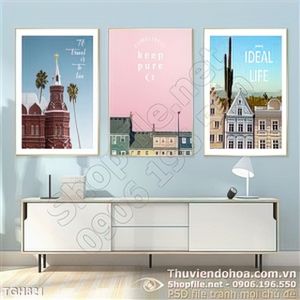 Tranh ghép bộ nghệ thuật wall decor