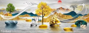 Tranh decor 3D trang trí độc đáo