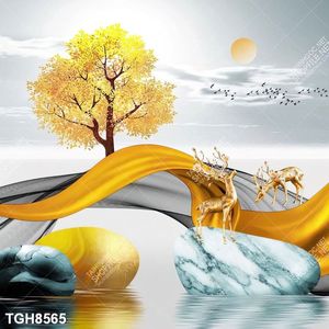 Tranh treo tường 3D đẹp cho phòng khách hiện đại