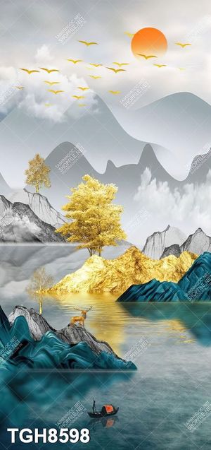 Tranh ghép tráng gương treo trang trí tường