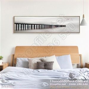 Tranh ghép cây cầu dài