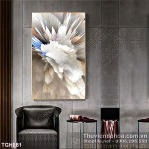Tranh ghép nghệ thuật in vải canvas 3d