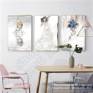 Tranh ghép nghệ thuật cô gái