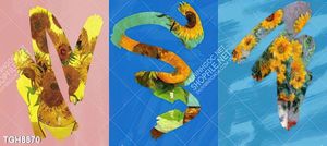 Tranh ghép tráng gương treo trang trí tường