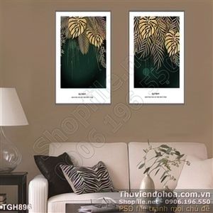 Tranh ghép chiếc là mạ vàng 3d wall in uv