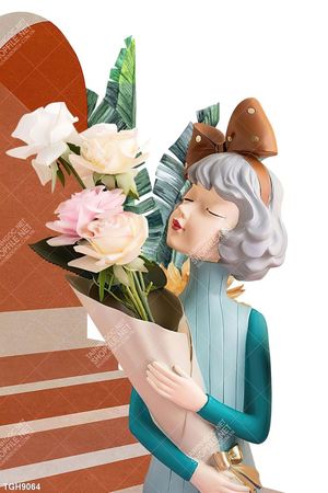 Tranh ghép tôn vẻ đẹp mảng tường trắng