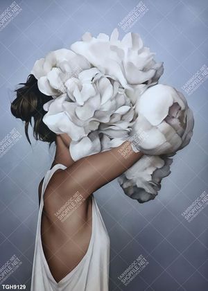 Tranh ghép tôn vẻ đẹp mảng tường trắng