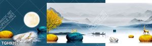 Tranh treo tường ghép bộ nhiều tấm đẹp hiện đại