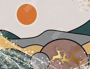 Tranh ghép 3d in vải canvas