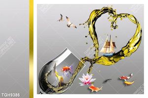 Tranh treo phòng khách đẹp ghép bộ