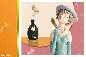 Tranh ghép tôn vẻ đẹp mảng tường trắng