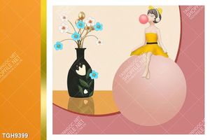 Tranh decor phong cách nội thất tối giản