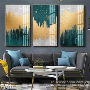 Tranh ghép nghệ thuật in gạch 3d đẹp