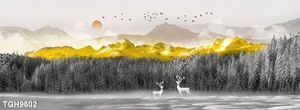 Tranh ghép tráng gương treo trang trí tường