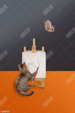 Tranh ghép tôn vẻ đẹp mảng tường trắng