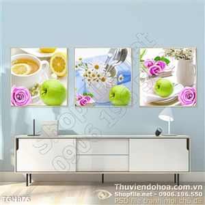 Tranh ghép hoa quả 3d