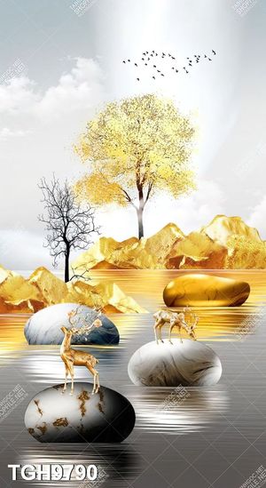 Tranh treo tường ghép bộ nhiều tấm đẹp hiện đại