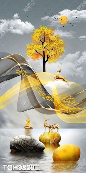 Tranh ghép 3d in vải canvas