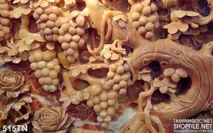 Tranh giả ngọc cây nho