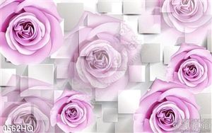 Tranh hoa hồng 3D treo tường