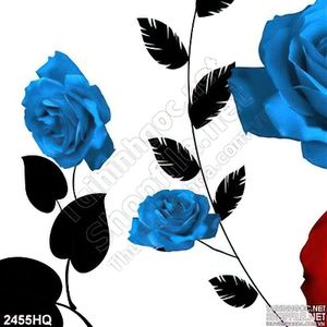 Tranh hoa hồng xanh hiện đại treo tường đẹp