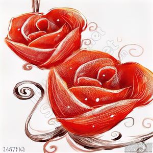 Tranh hoa hồng treo tường phòng ngủ