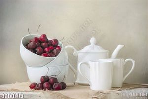 Tranh quả cherry trang trí tường