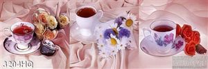 Tranh hoa và tách trà