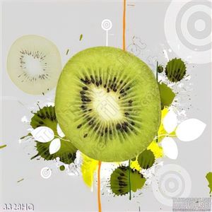 Tranh quả kiwi dán tường