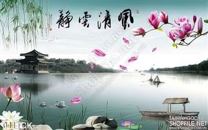 Tranh hoa sen phong thủy