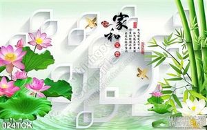 Tranh hoa sen phong thủy