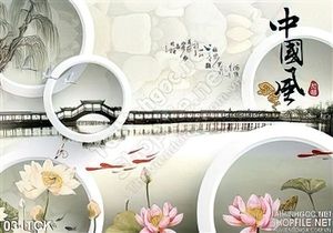 Tranh hoa sen, cá chép phong thủy nghệ thuật