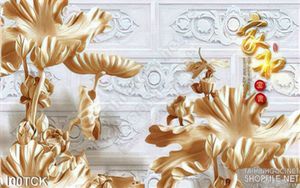 Tranh hoa sen, cá chép dđiêu khắc gỗ