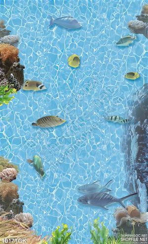 Tranh khổ dọc hồ nước trong