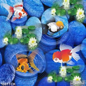 Tranh cá vàng đẹp ấn tượng 3d