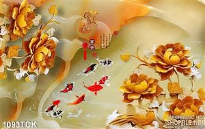 Tranh 3d giả ngọc hoa mẫu đơn gỗ đẹp