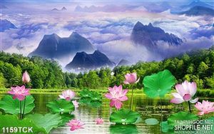 Tranh hoa sen phong thủy