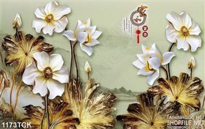 Tranh thư pháp hoa sen nghệ thuật