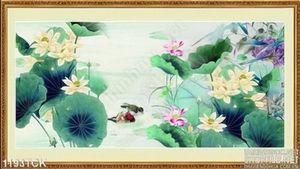 Tranh hoa sen trang trí tường