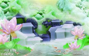 Tranh hoa sen trang trí nội thất